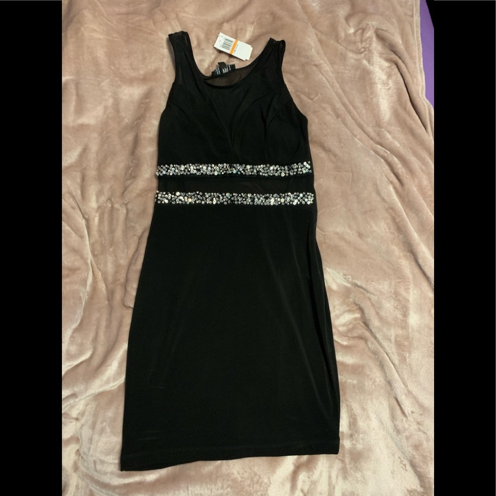 Black dress with sequins